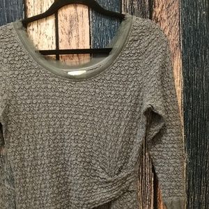 Deletta Wrap Side Sweater
